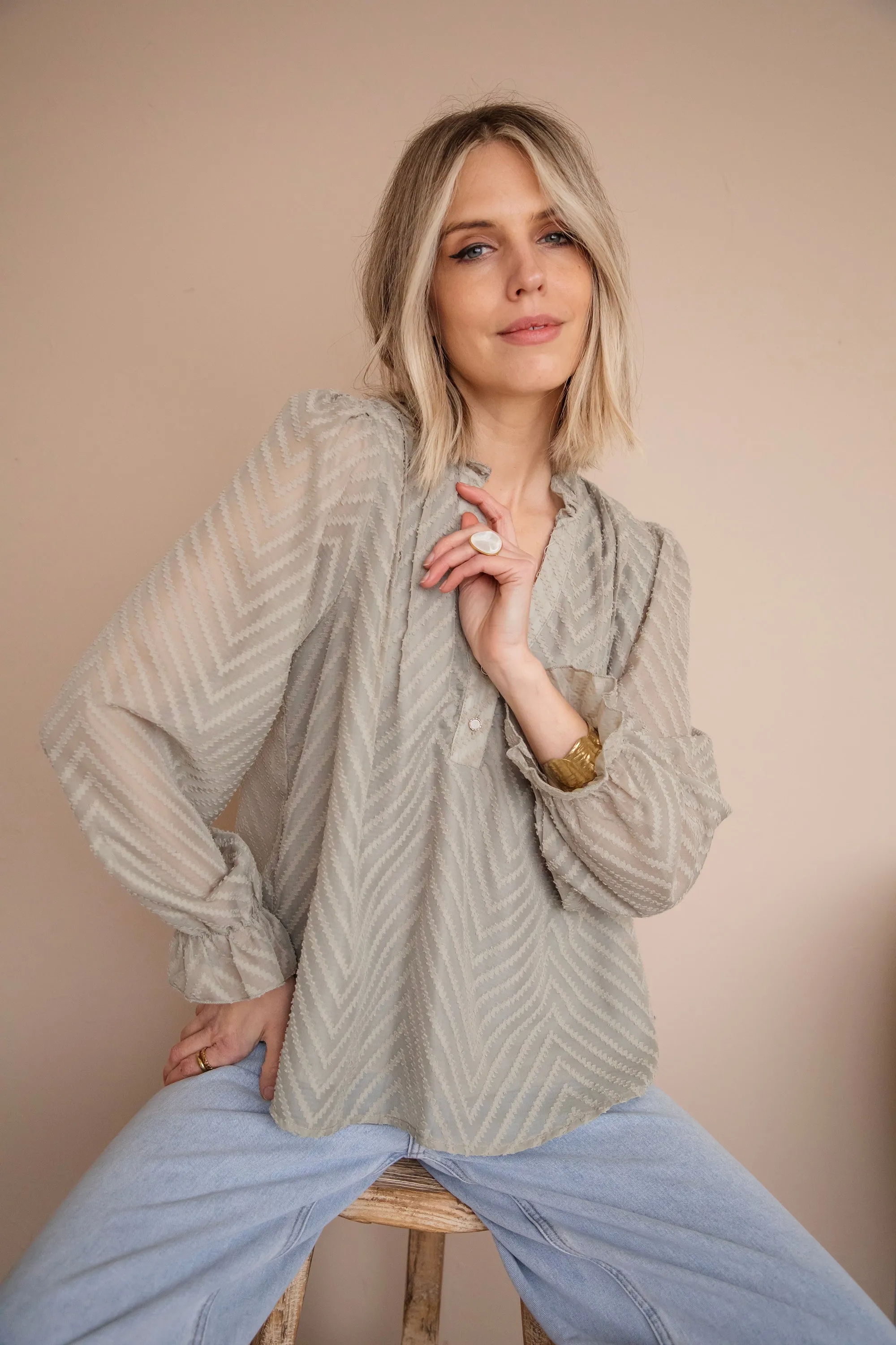 Samira Light Kaki - Blouse