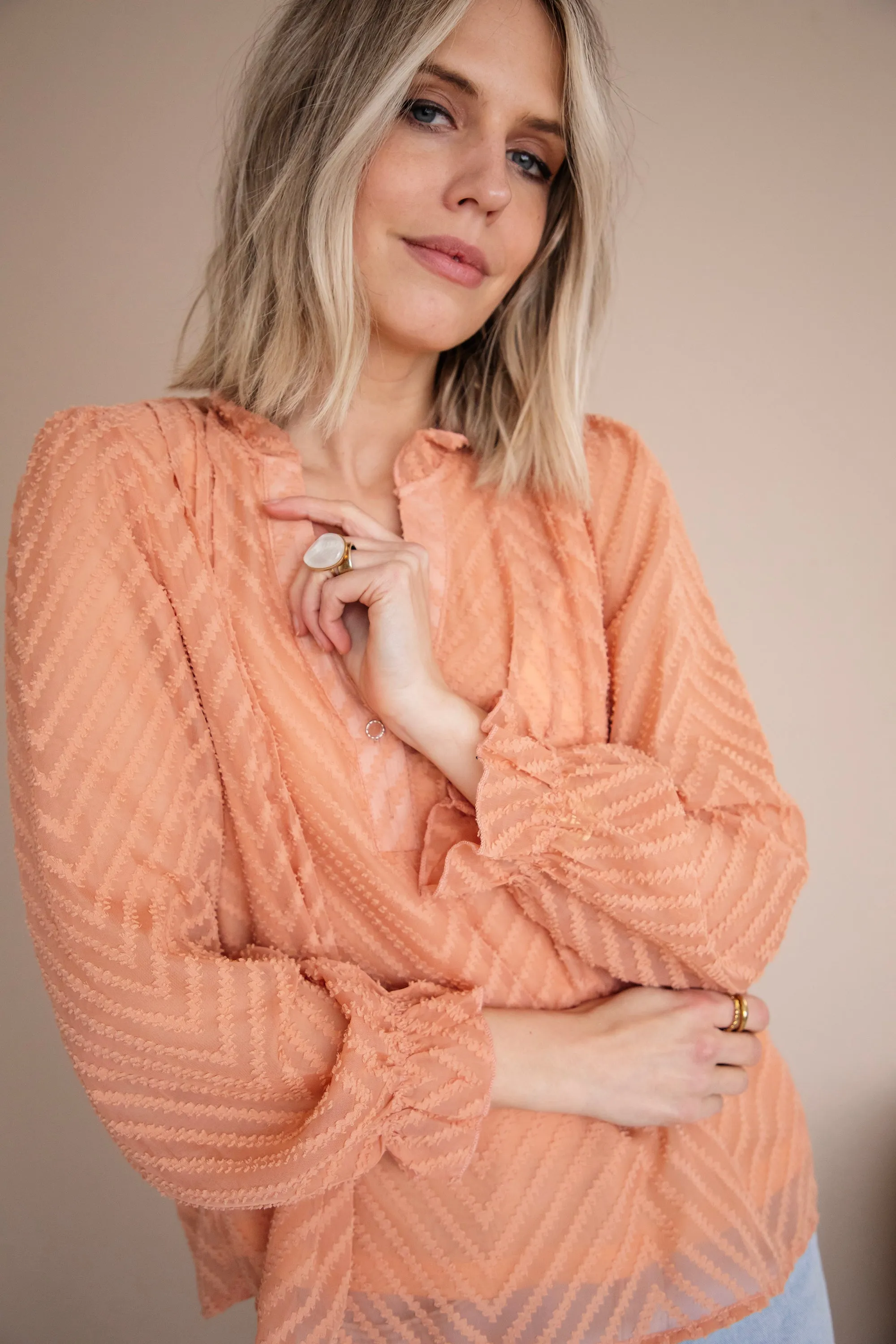 Samira Peach - Blouse
