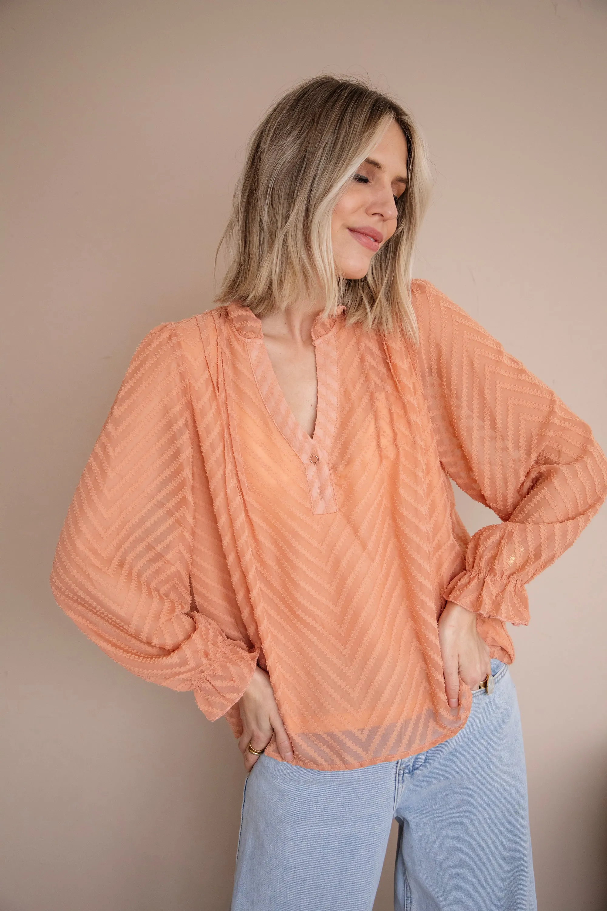 Samira Peach - Blouse
