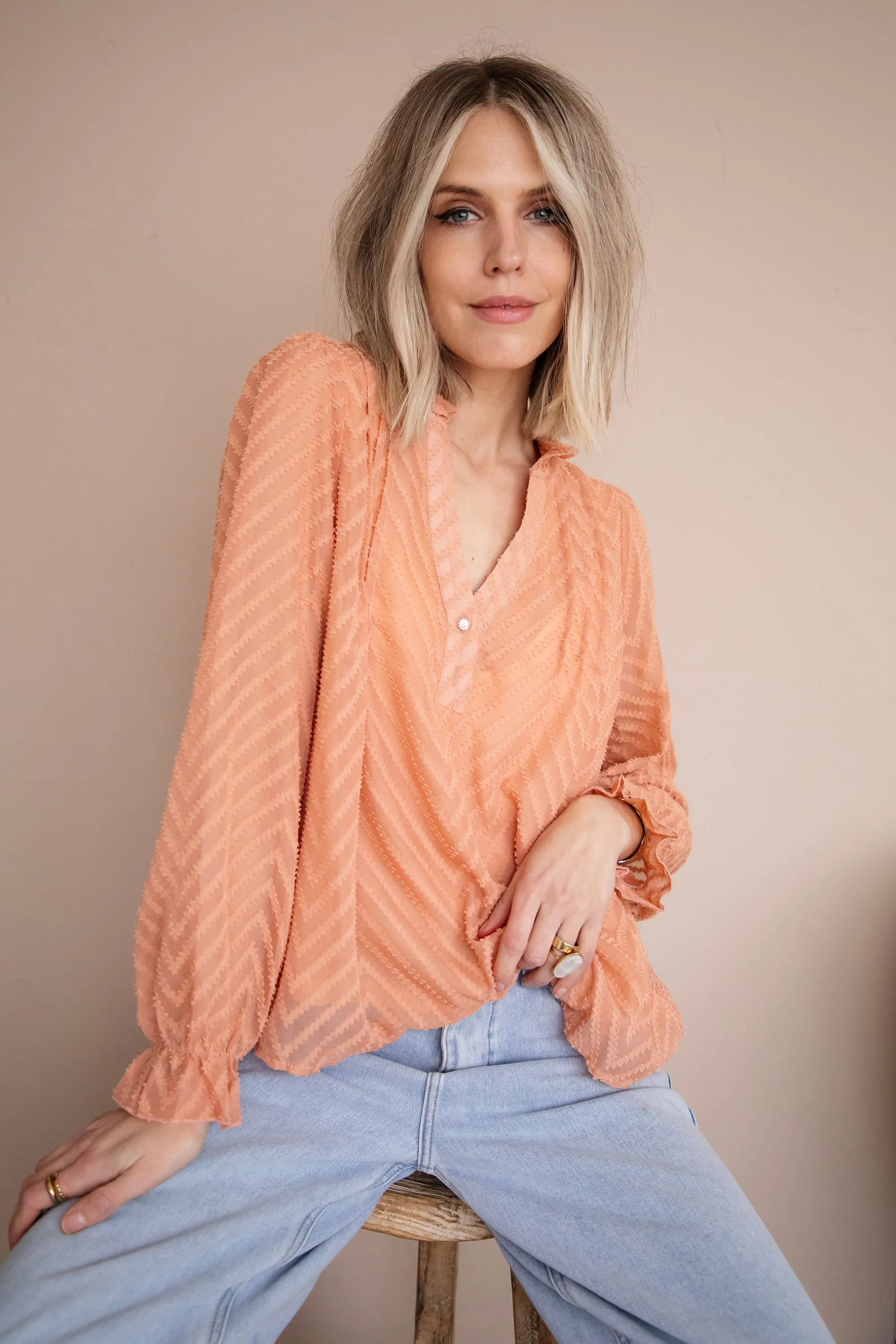 Samira Peach - Blouse