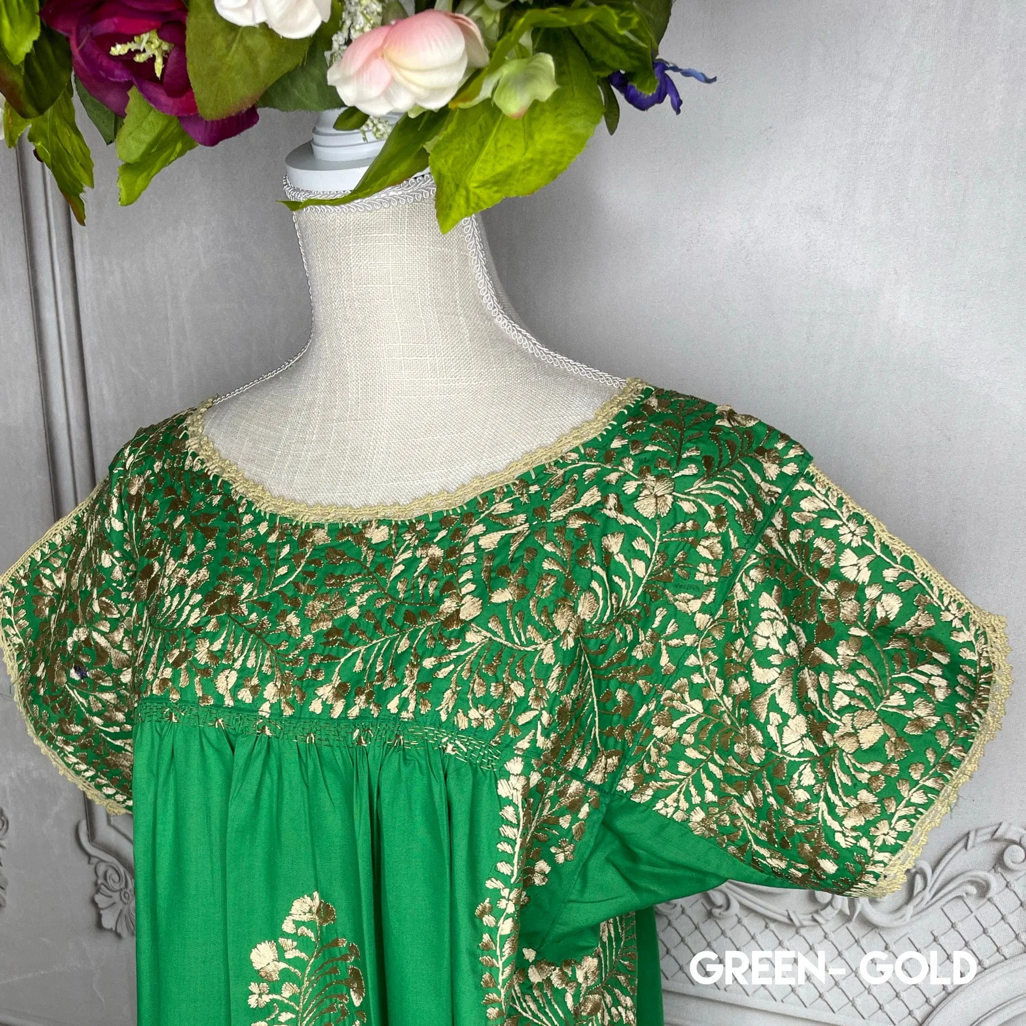 San Antonino Gala Dress - Long Gold