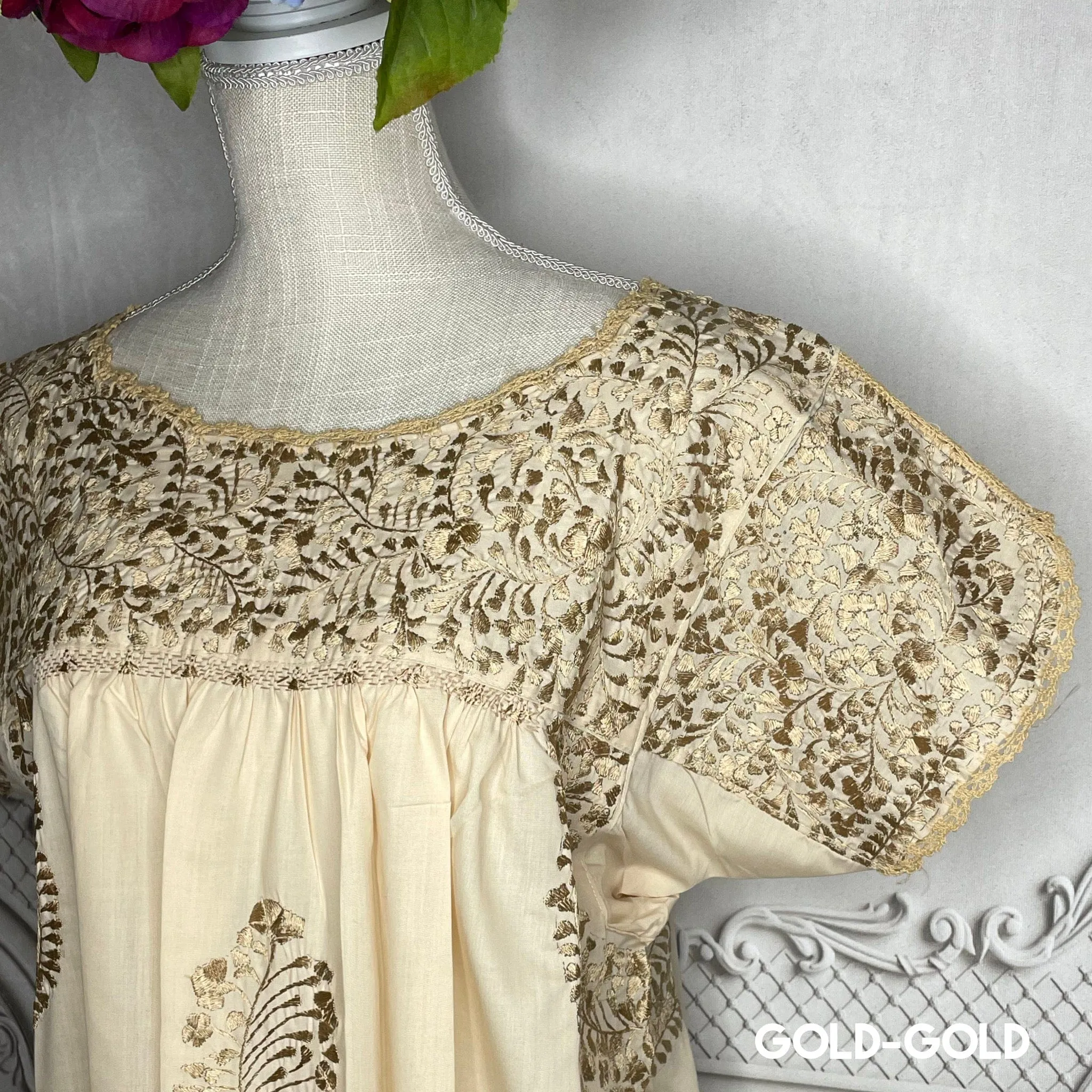 San Antonino Gala Dress - Long Gold