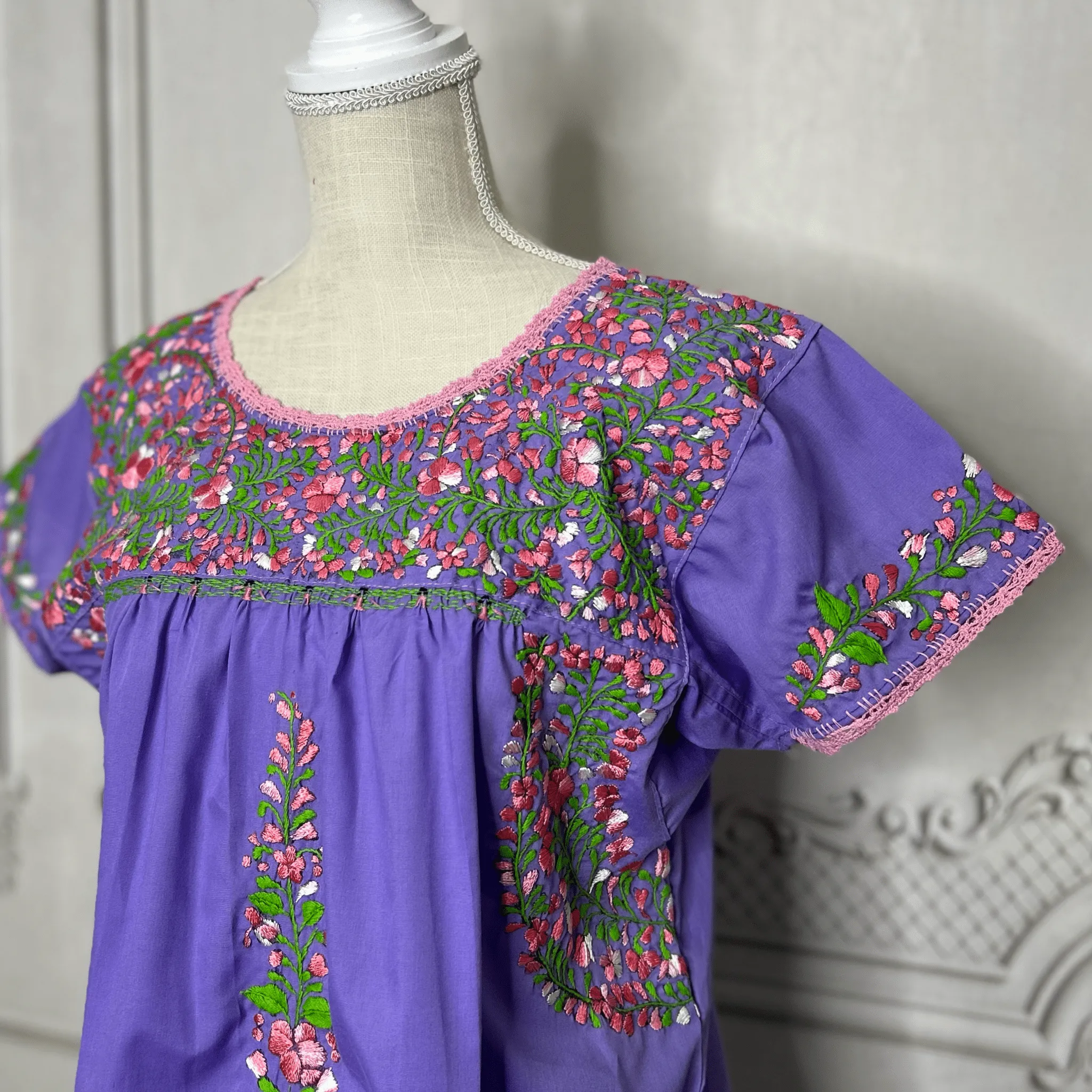San Antonino Short Sleeve Blouse - El Jardin