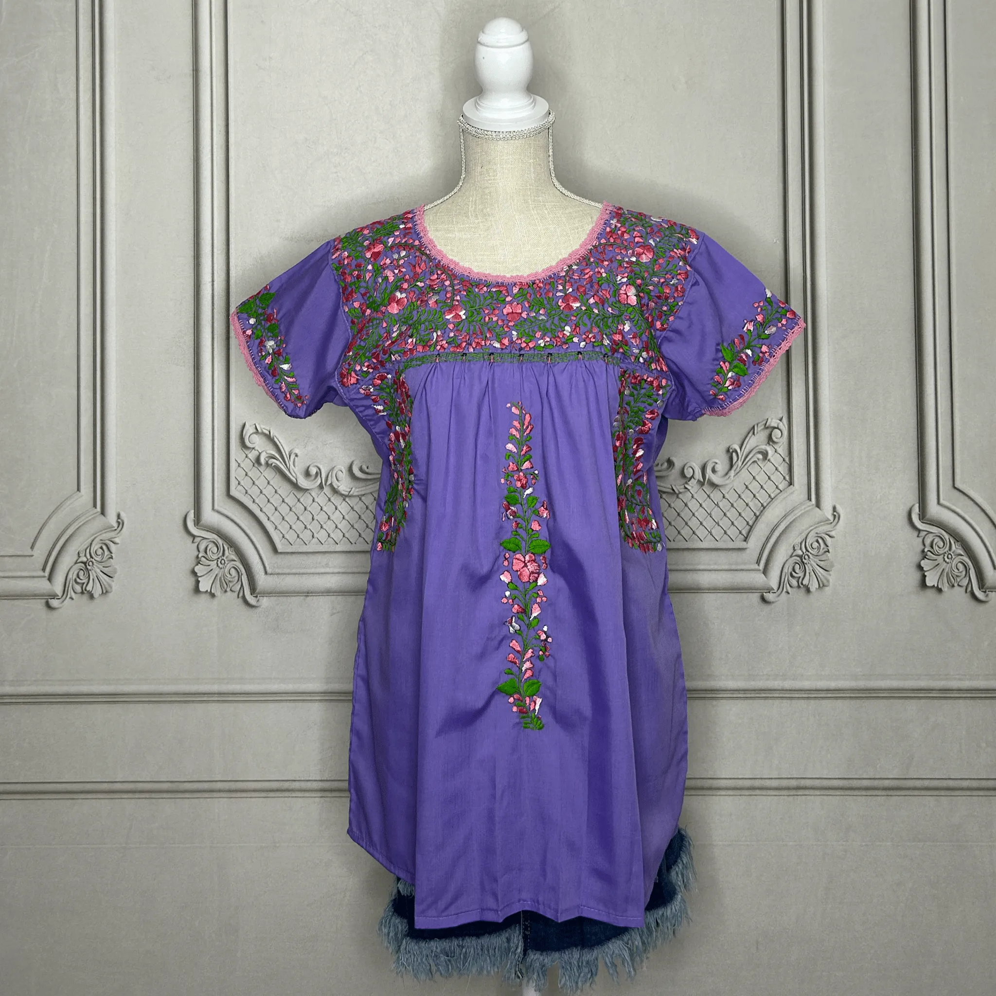 San Antonino Short Sleeve Blouse - El Jardin