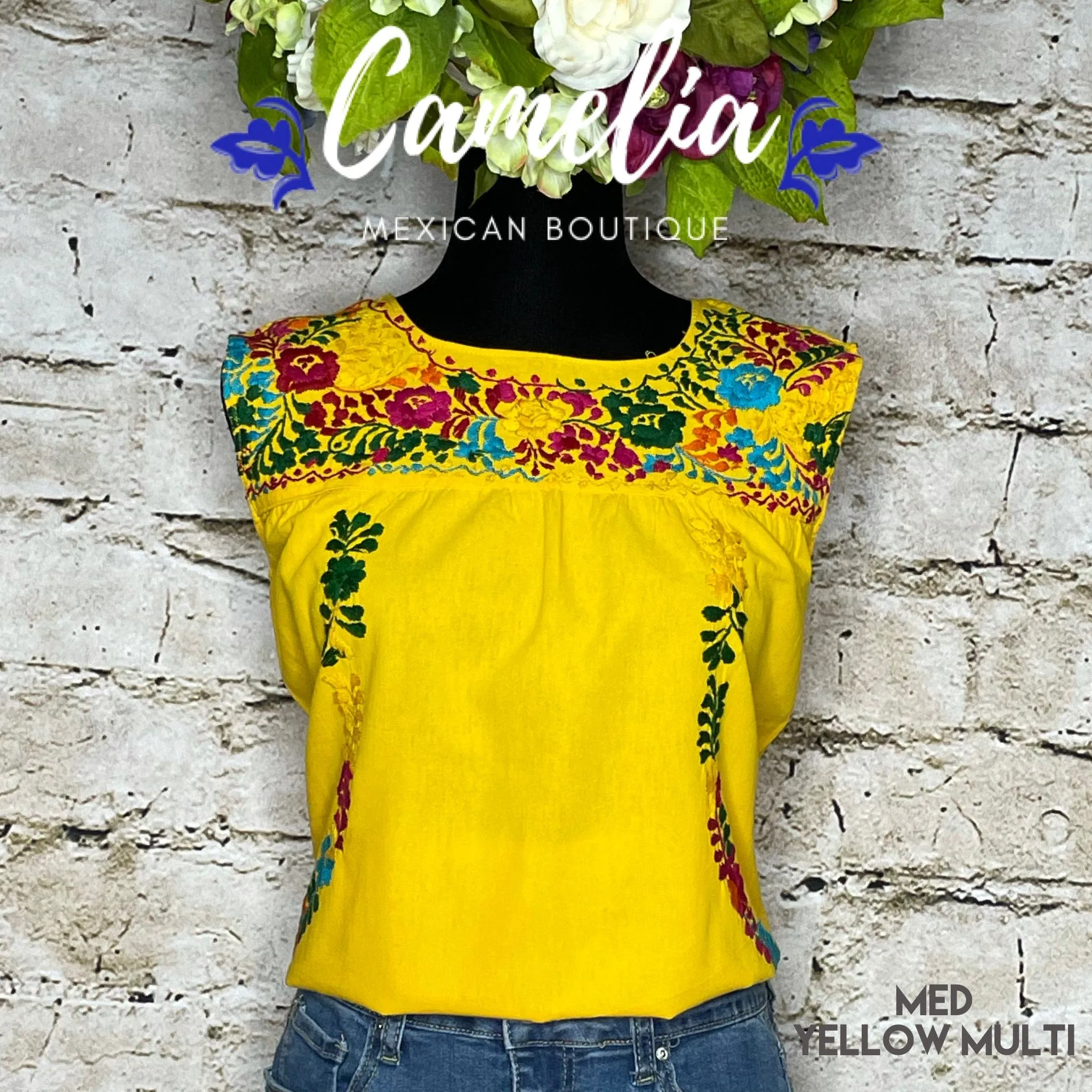 San Antonino Sleeveless Blouse - Multi