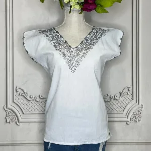 San Antonino V-Neck Sleeveless Blouse