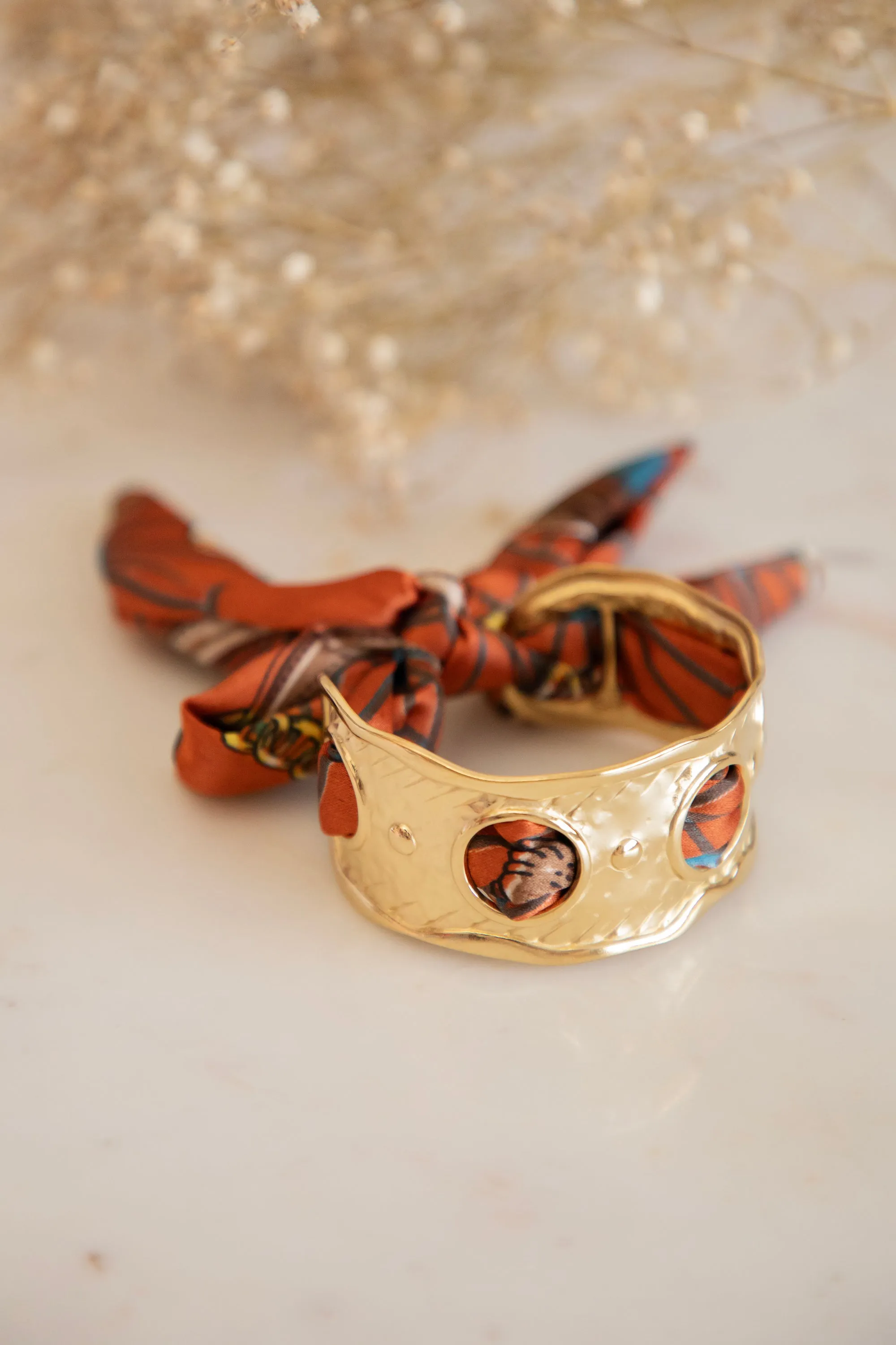 Scarfy Treasure Gold/Indian Red - Armband
