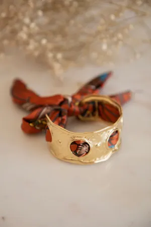 Scarfy Treasure Gold/Indian Red - Armband