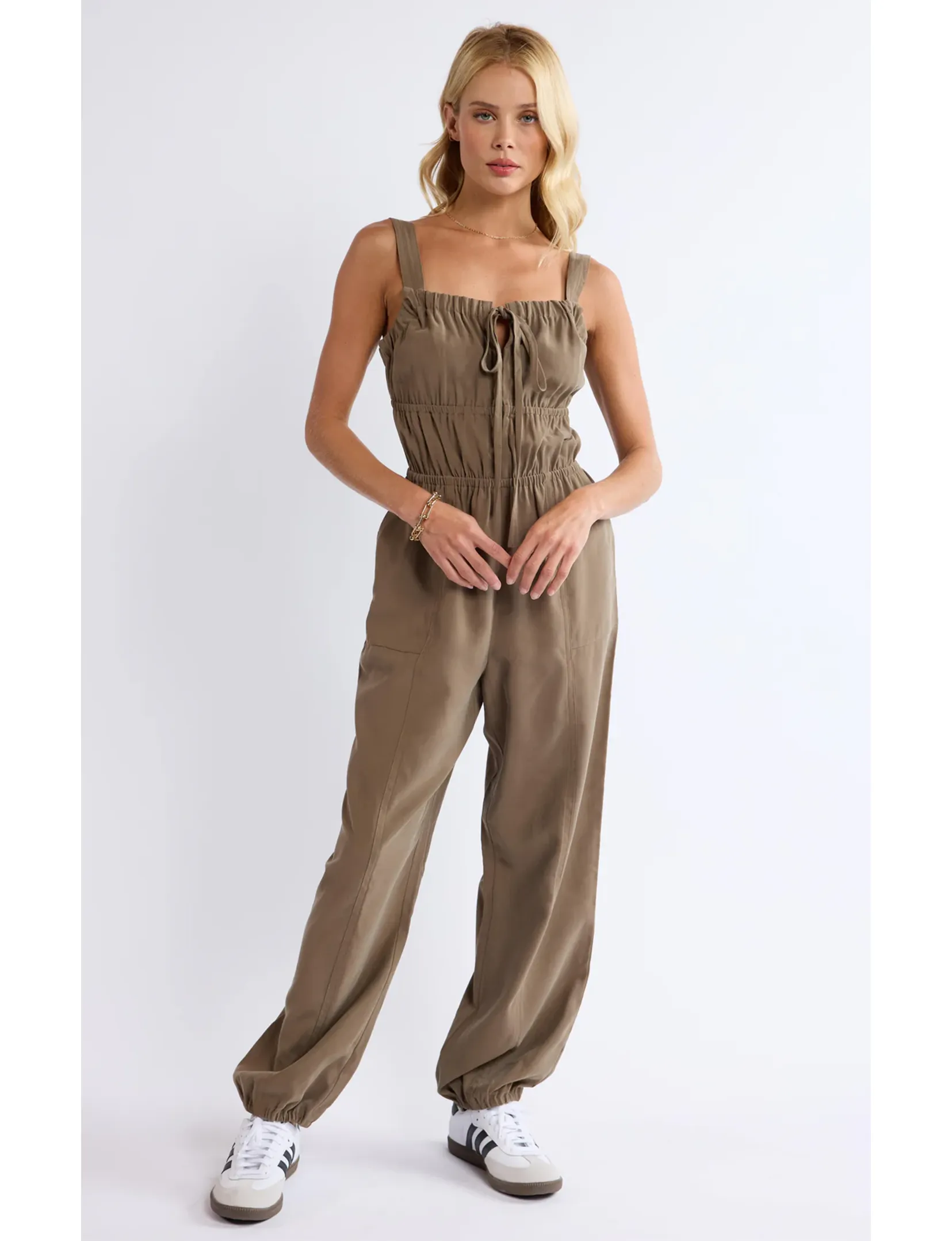 She's Poetry Jumpsuit, Olive
