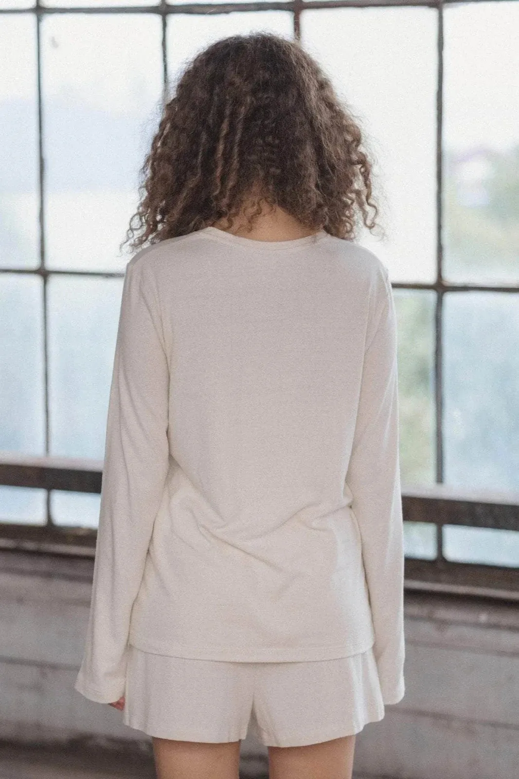Silk Long Sleeve Tee - Undyed