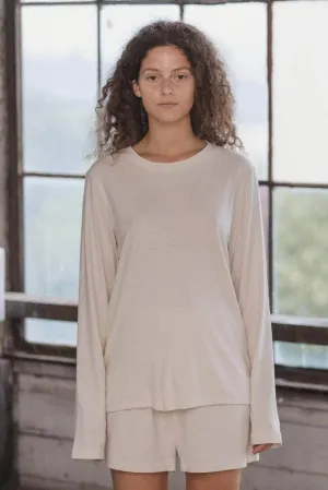 Silk Long Sleeve Tee - Undyed