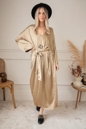 Silky Moments Gold - Maxi Jurk