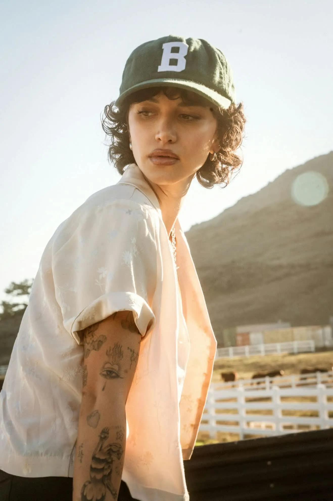 Silky S/S Jacquard Button Down - Whitecap Floral Jacquard