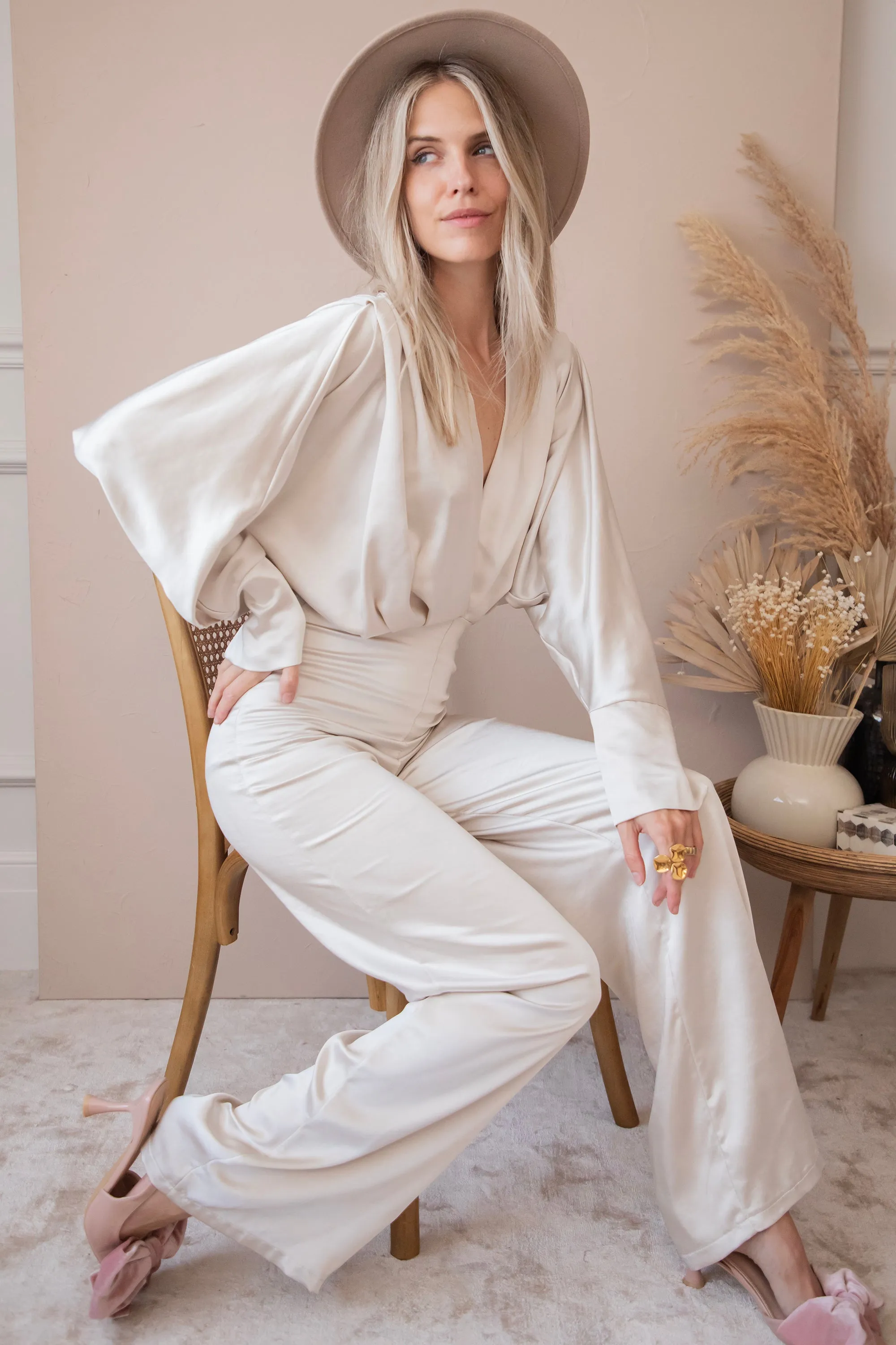 Silky Sue Beige - Jumpsuit