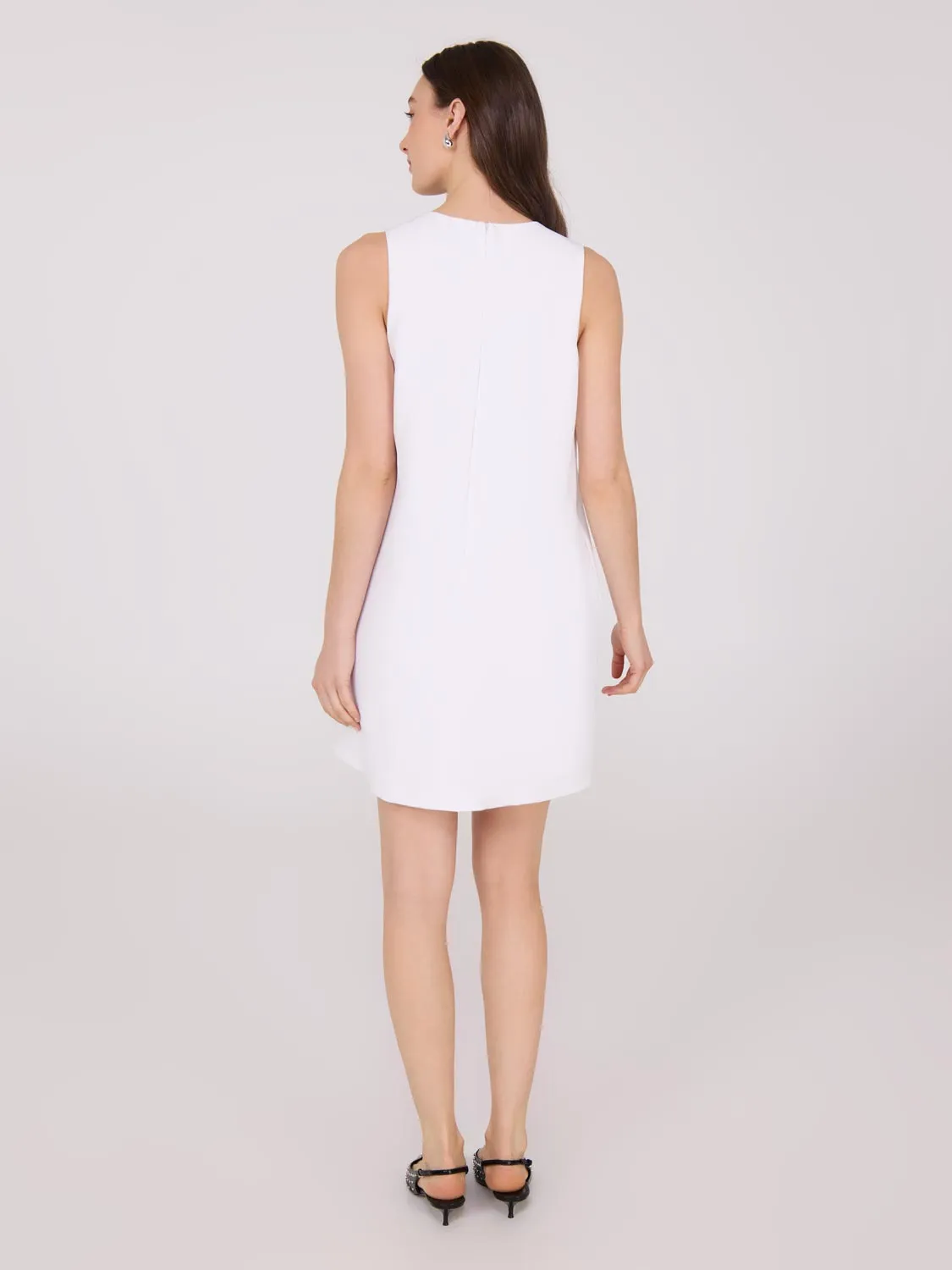 Sleeveless A-Line Mini Dress With Pockets