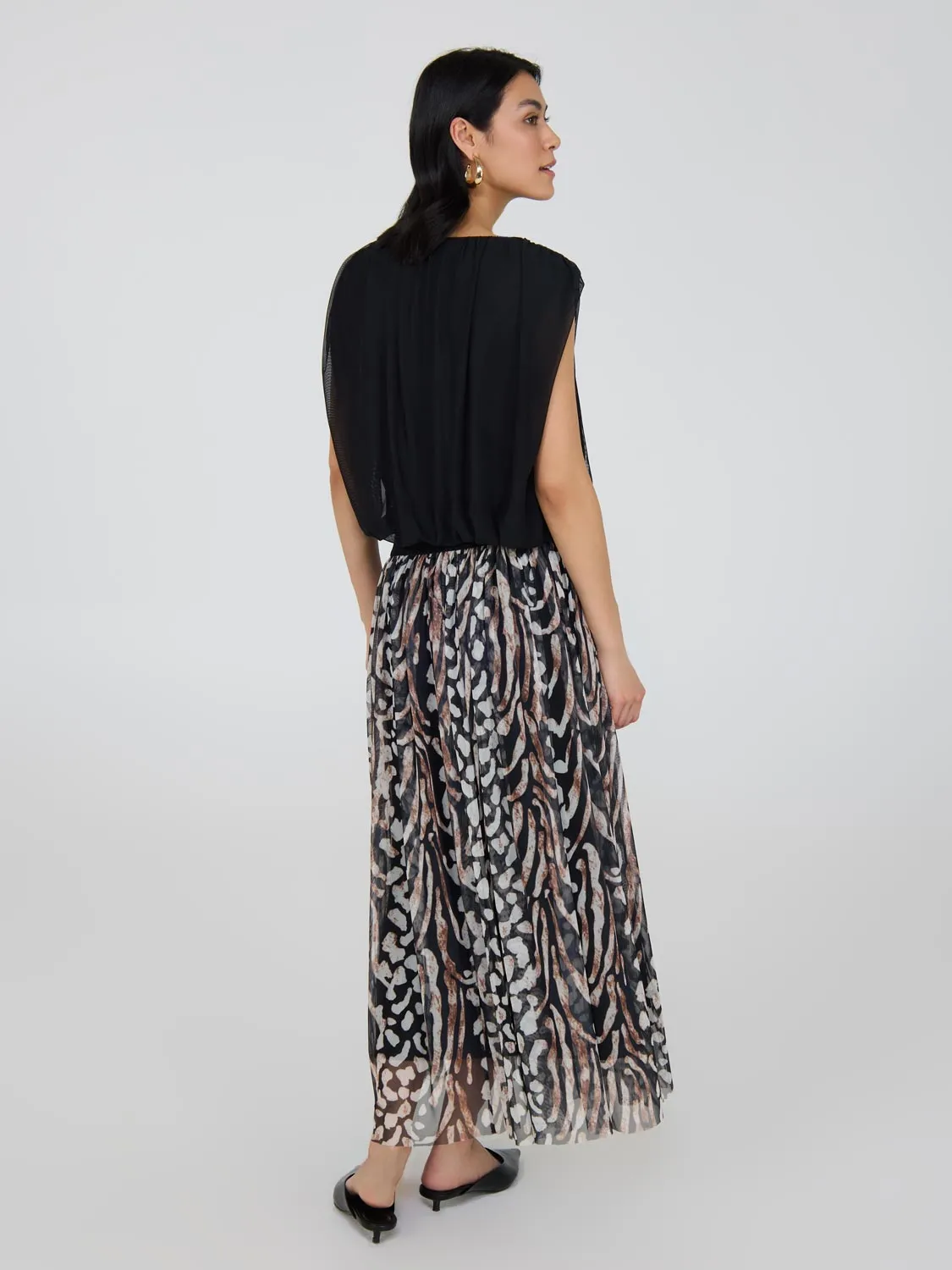 Sleeveless Bubble Hem Top