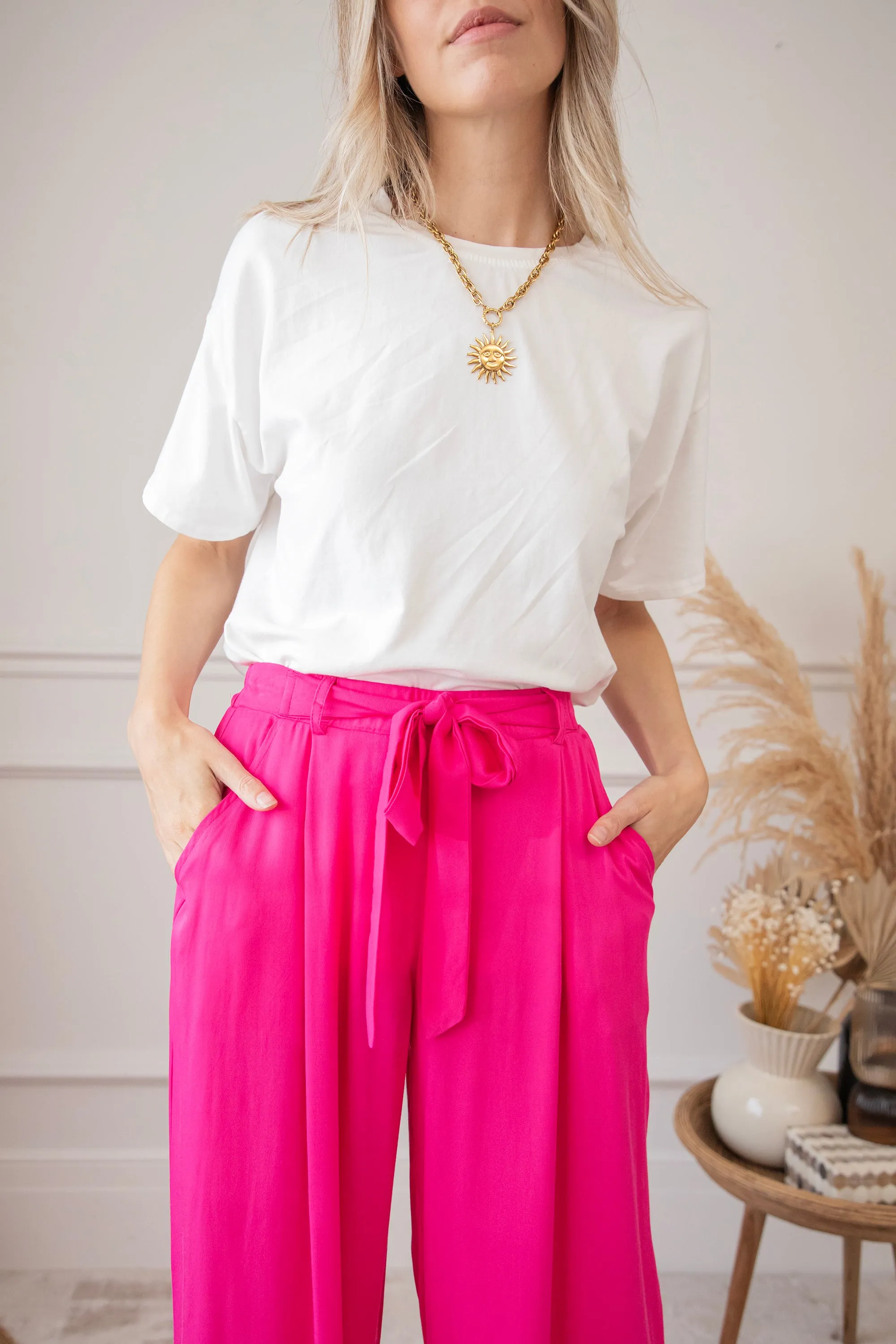 Smooth Simone Fuchsia - Broek