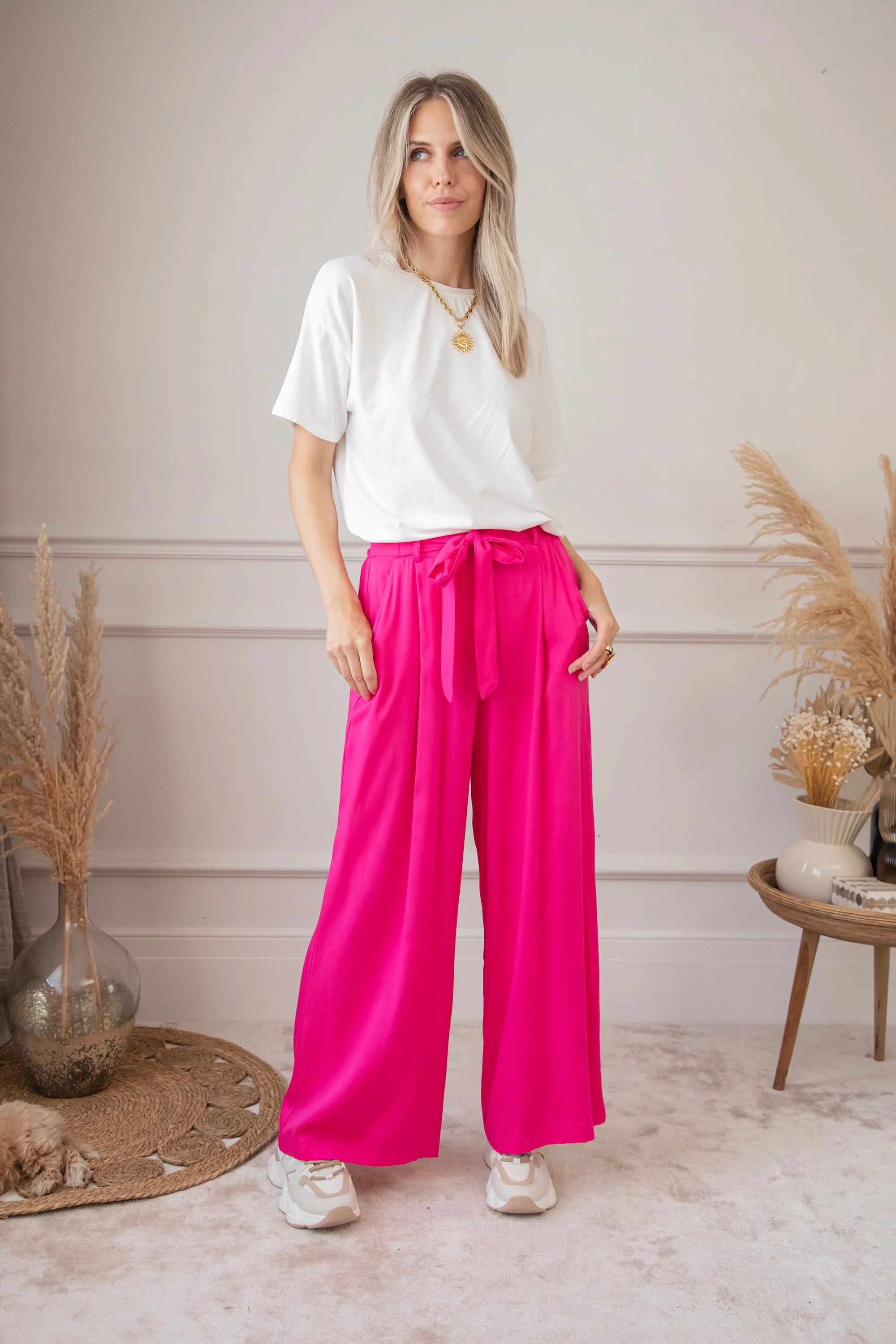 Smooth Simone Fuchsia - Broek
