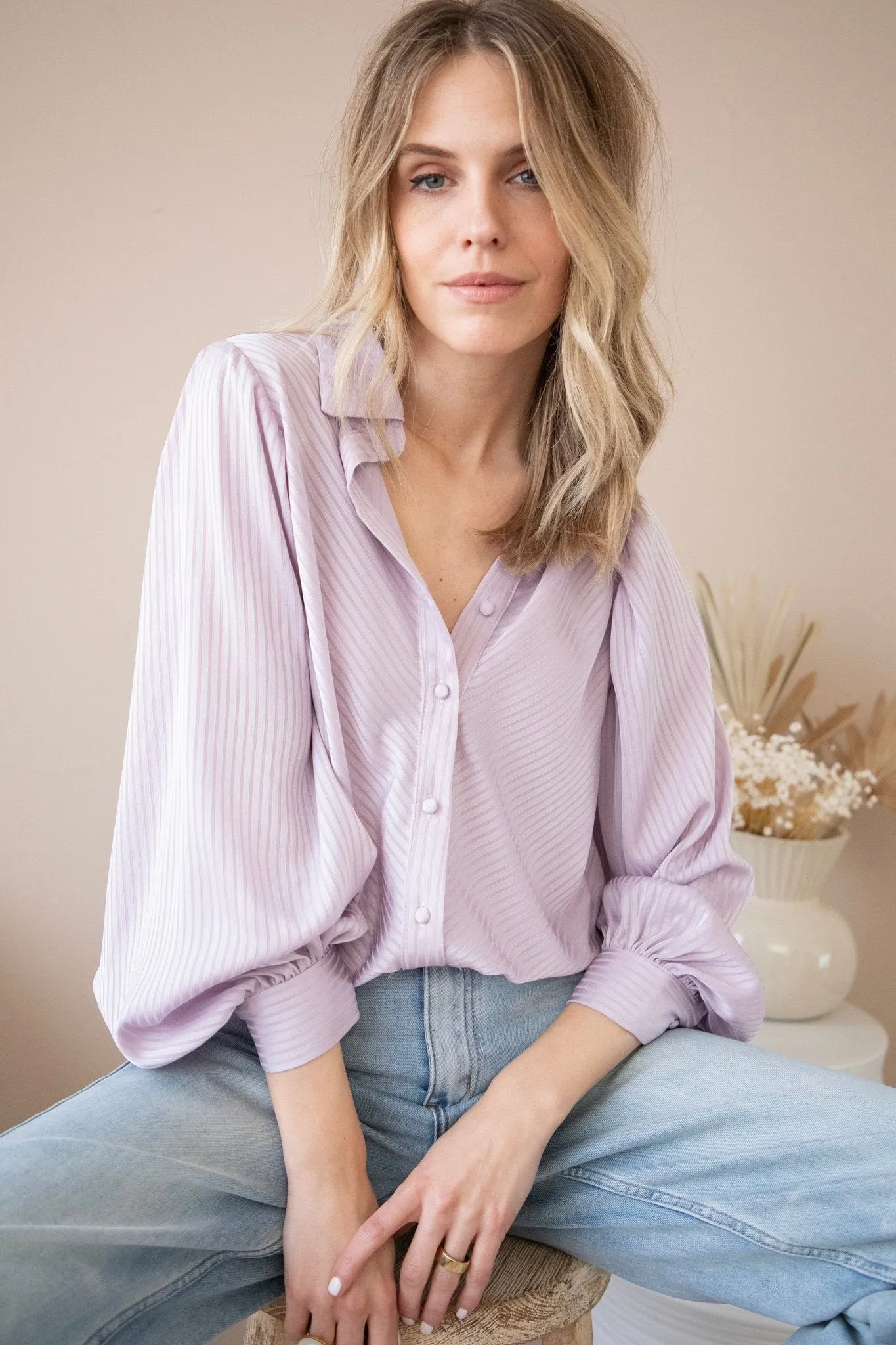 Sophisticated Stripes Lila - Blouse