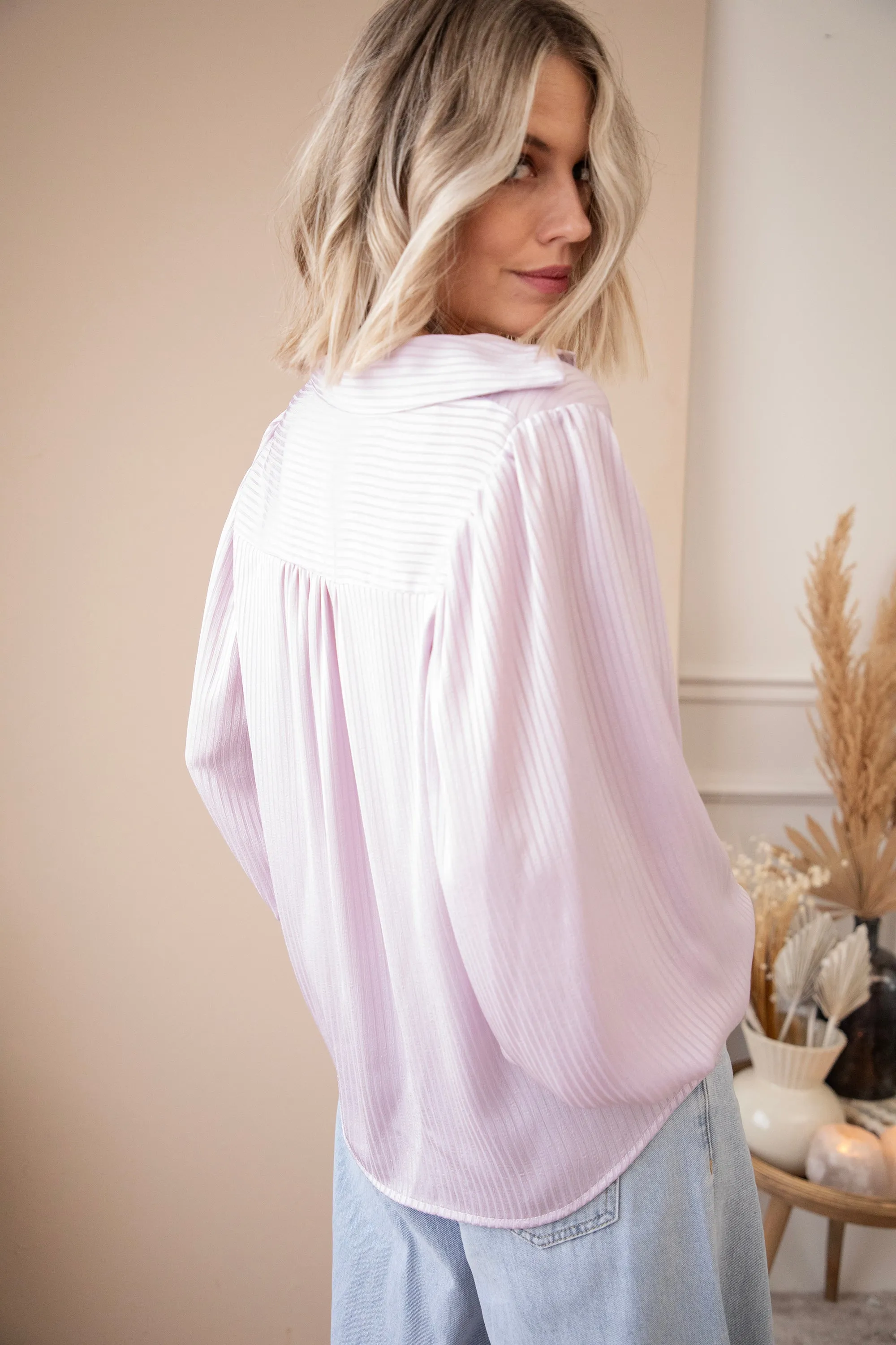 Sophisticated Stripes Lila - Blouse