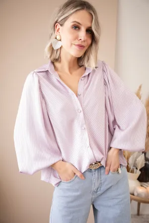 Sophisticated Stripes Lila - Blouse