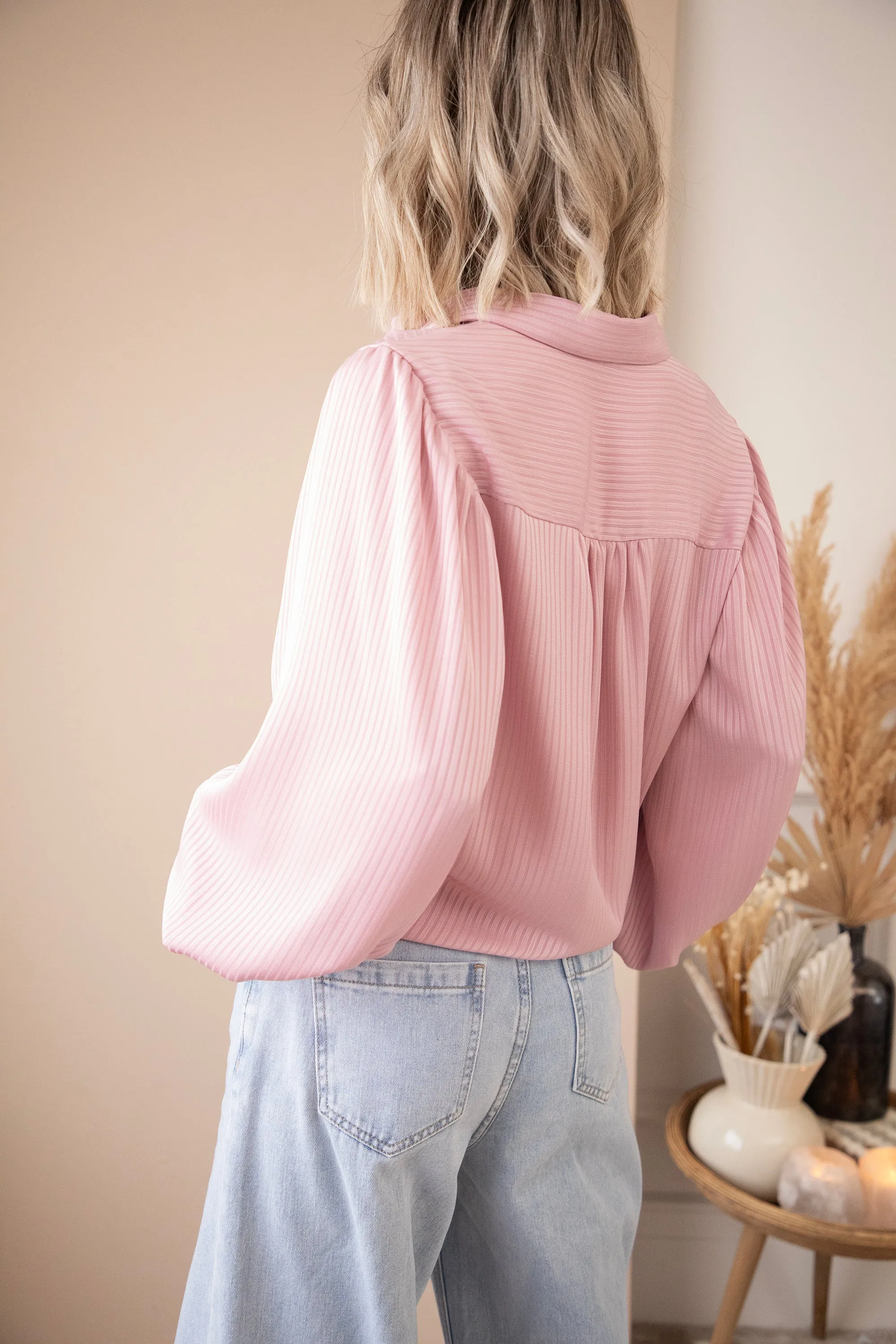 Sophisticated Stripes Old Pink - Blouse