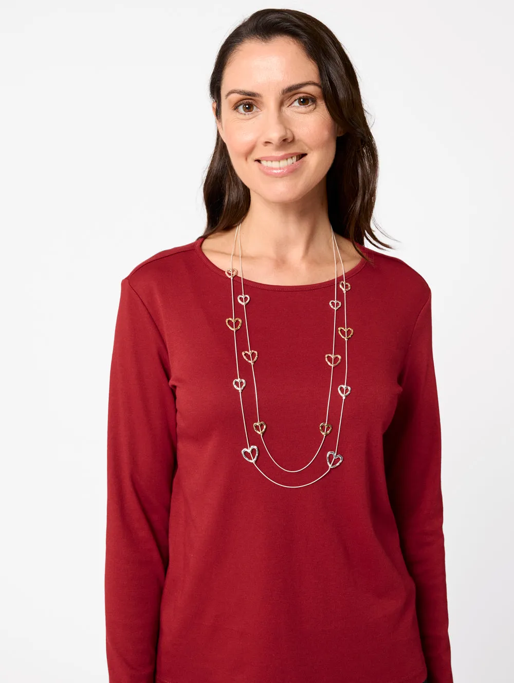 String Of Hearts Necklace