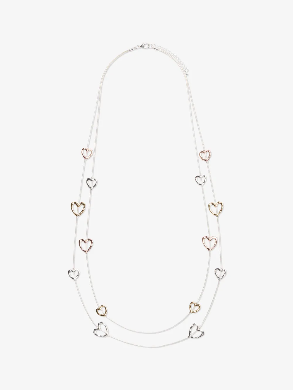 String Of Hearts Necklace