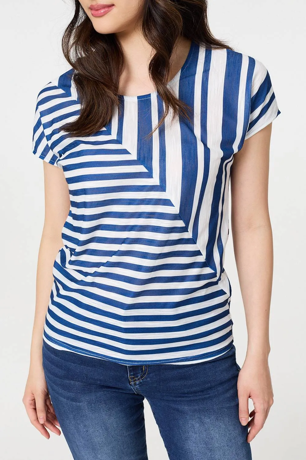 Striped Short Sleeve Relaxed T-Shirt