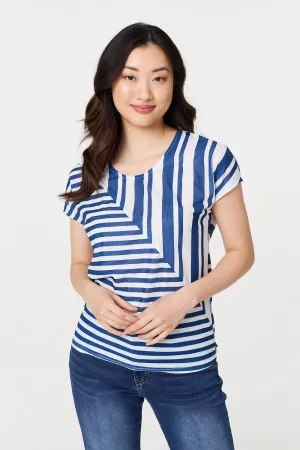 Striped Short Sleeve Relaxed T-Shirt