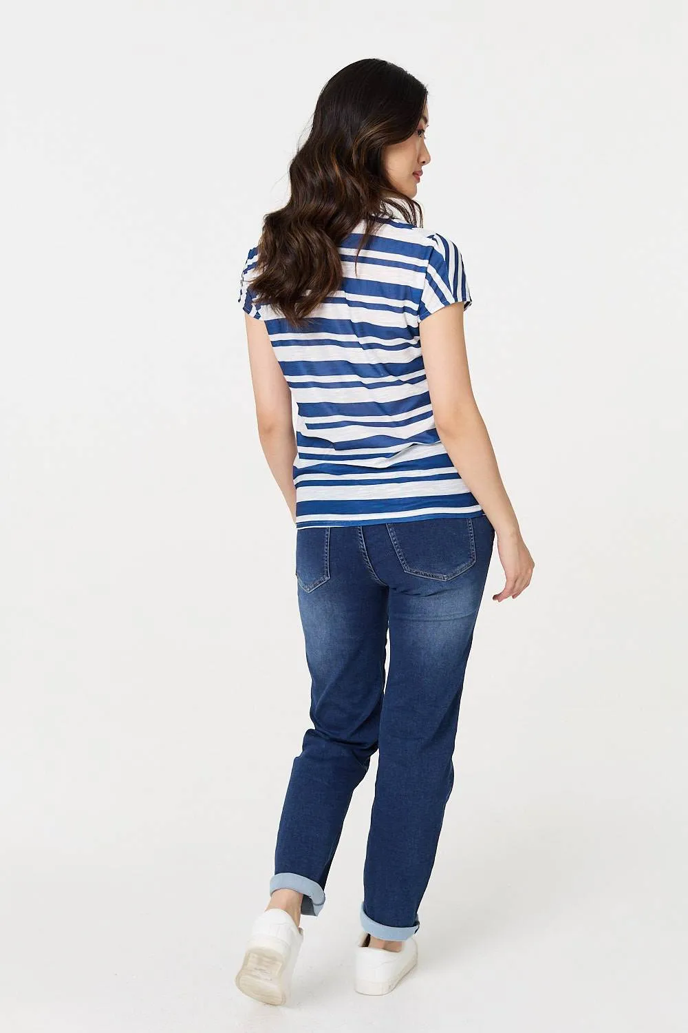 Striped Short Sleeve Relaxed T-Shirt