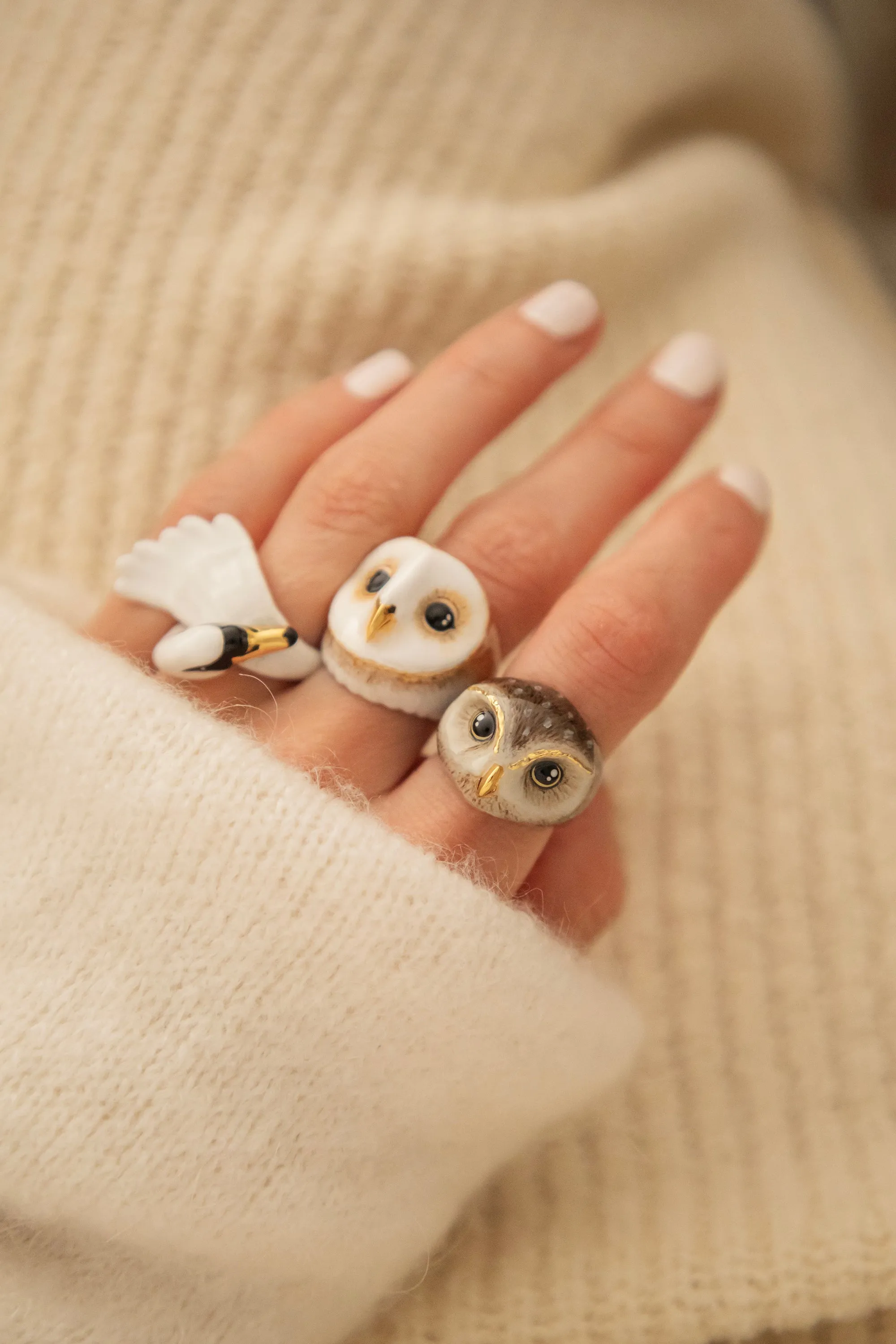 Swan White - Ring
