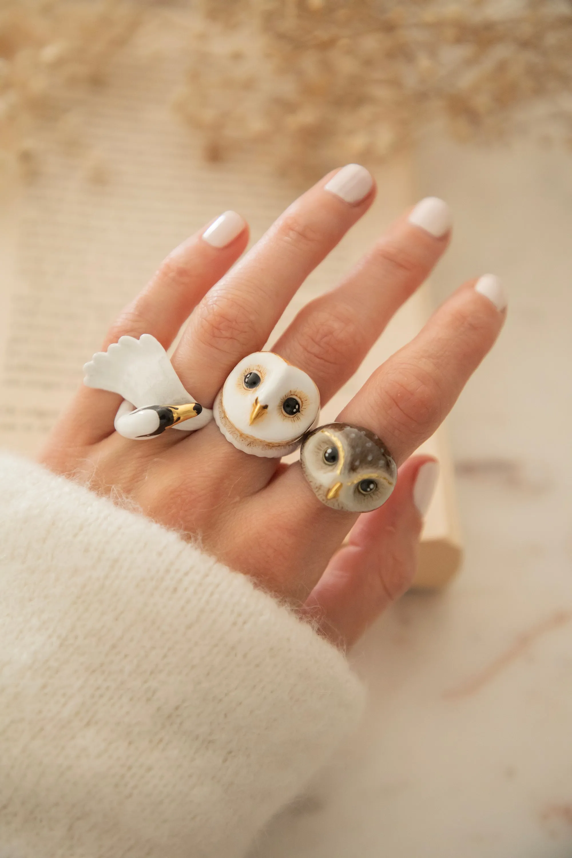 Swan White - Ring