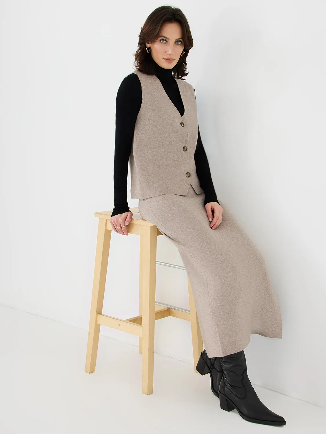 Sweater Knit Pencil Skirt