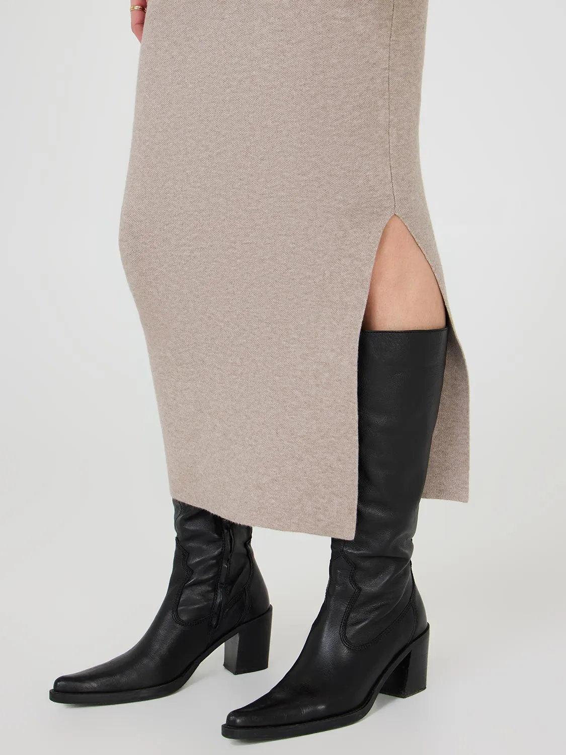 Sweater Knit Pencil Skirt