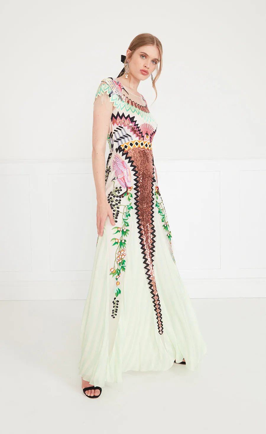 Talia Long Dress - Seashell