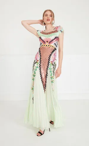 Talia Long Dress - Seashell