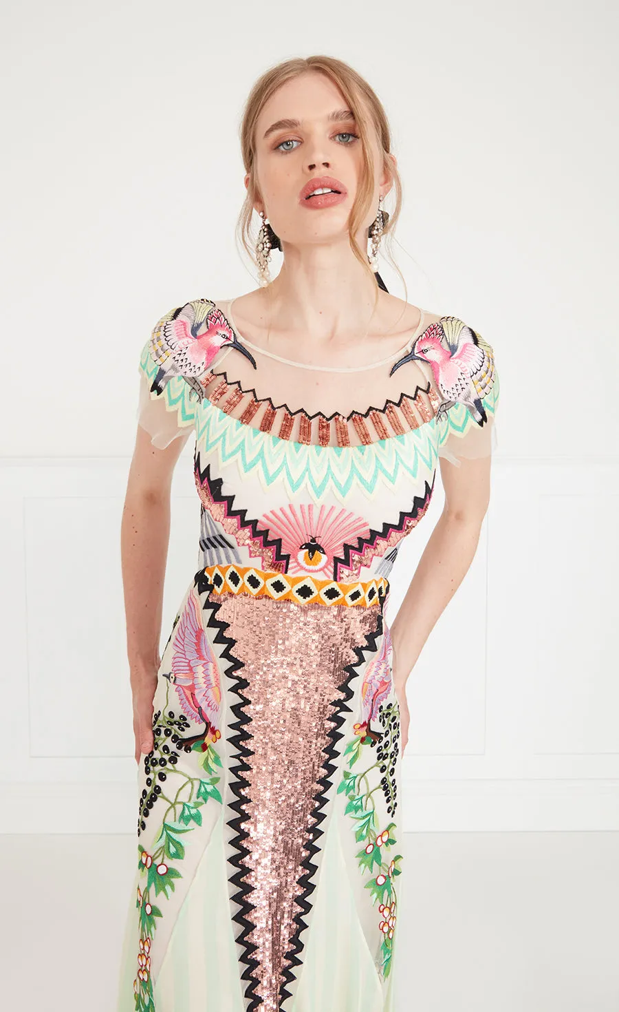 Talia Long Dress - Seashell