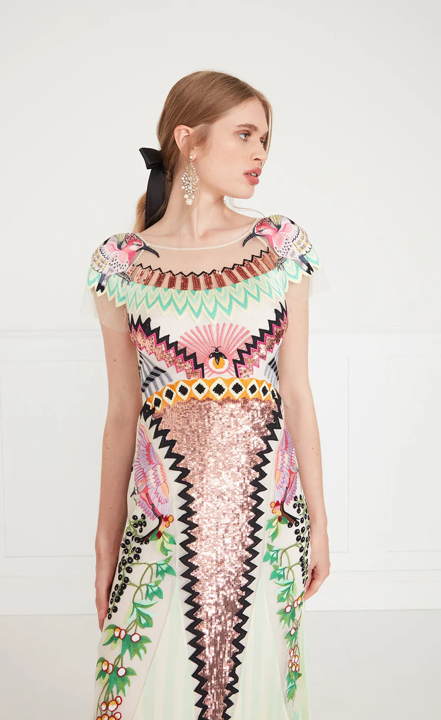 Talia Long Dress - Seashell