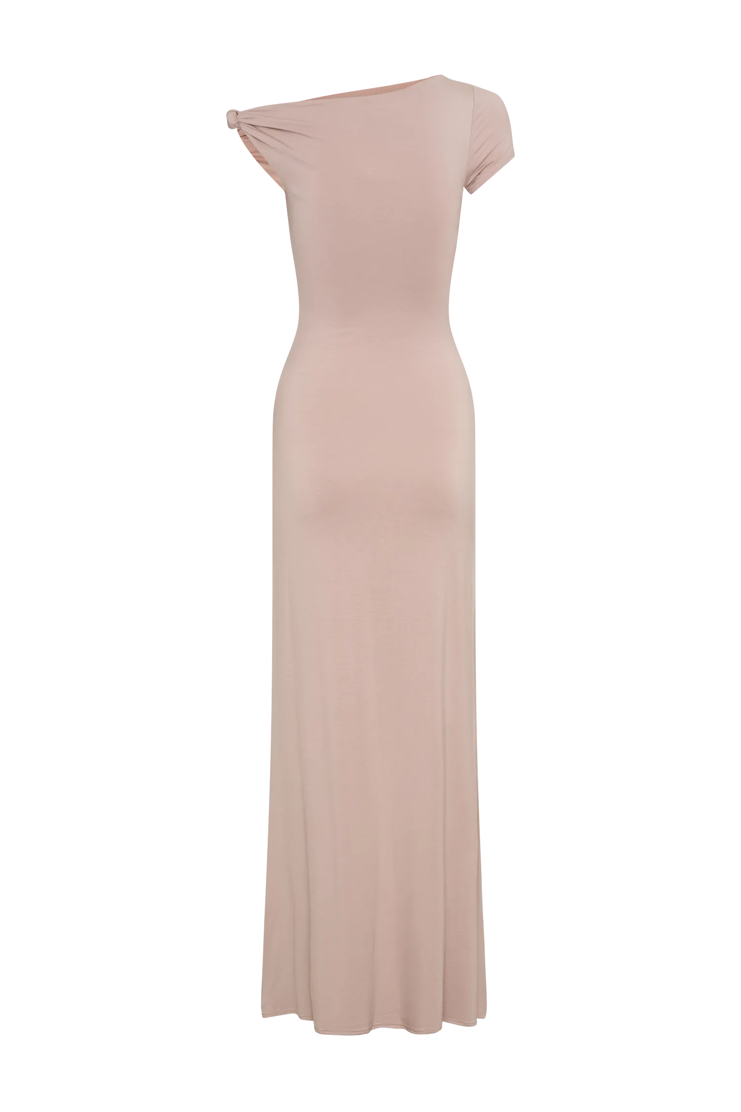 Tamsin Short Sleeve Modal Maxi Dress - Mushroom