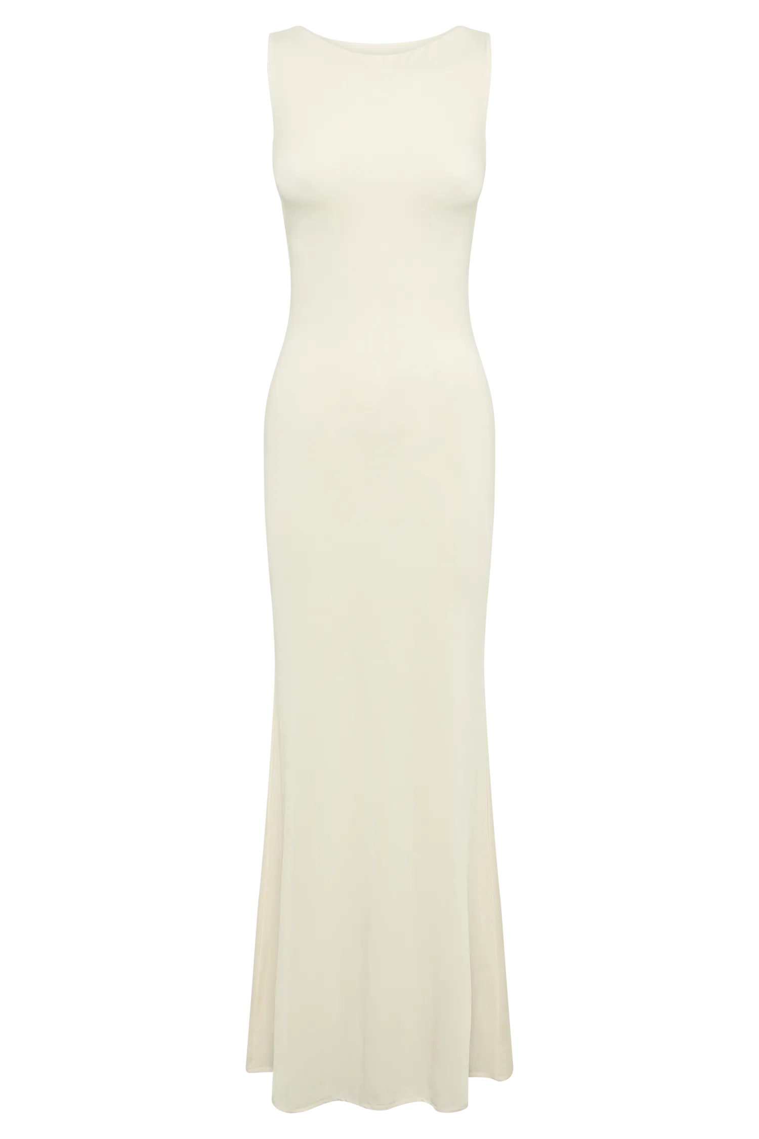 Tarna Sleeveless Slinky Maxi Dress - Bone