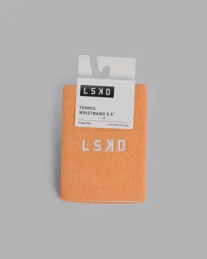 Tennis Wristband 5.5 - Cantaloupe-White