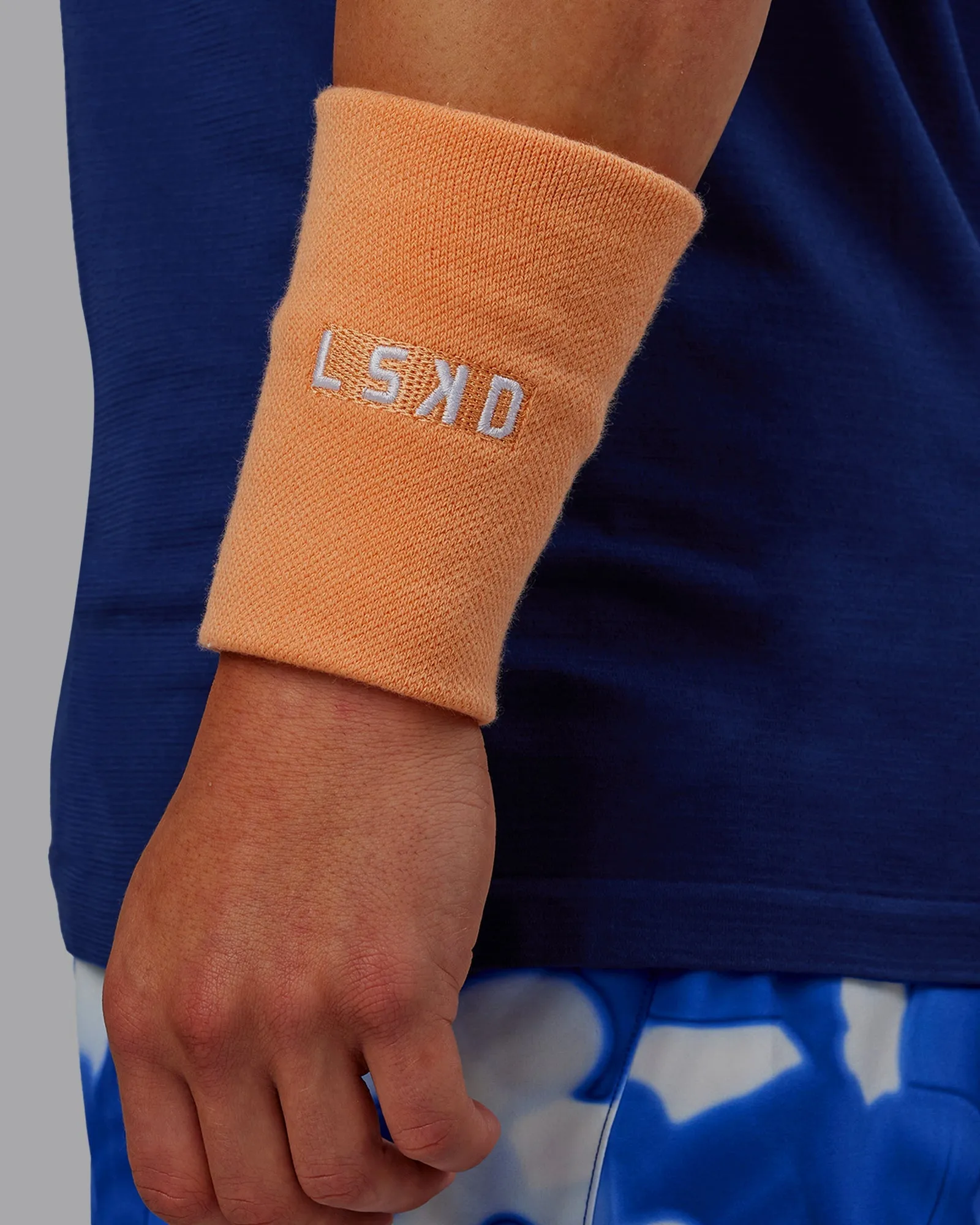 Tennis Wristband 5.5 - Cantaloupe-White