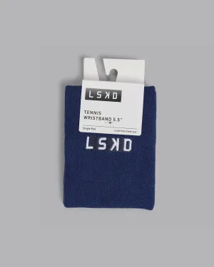 Tennis Wristband 5.5 - Midnight Blue-White
