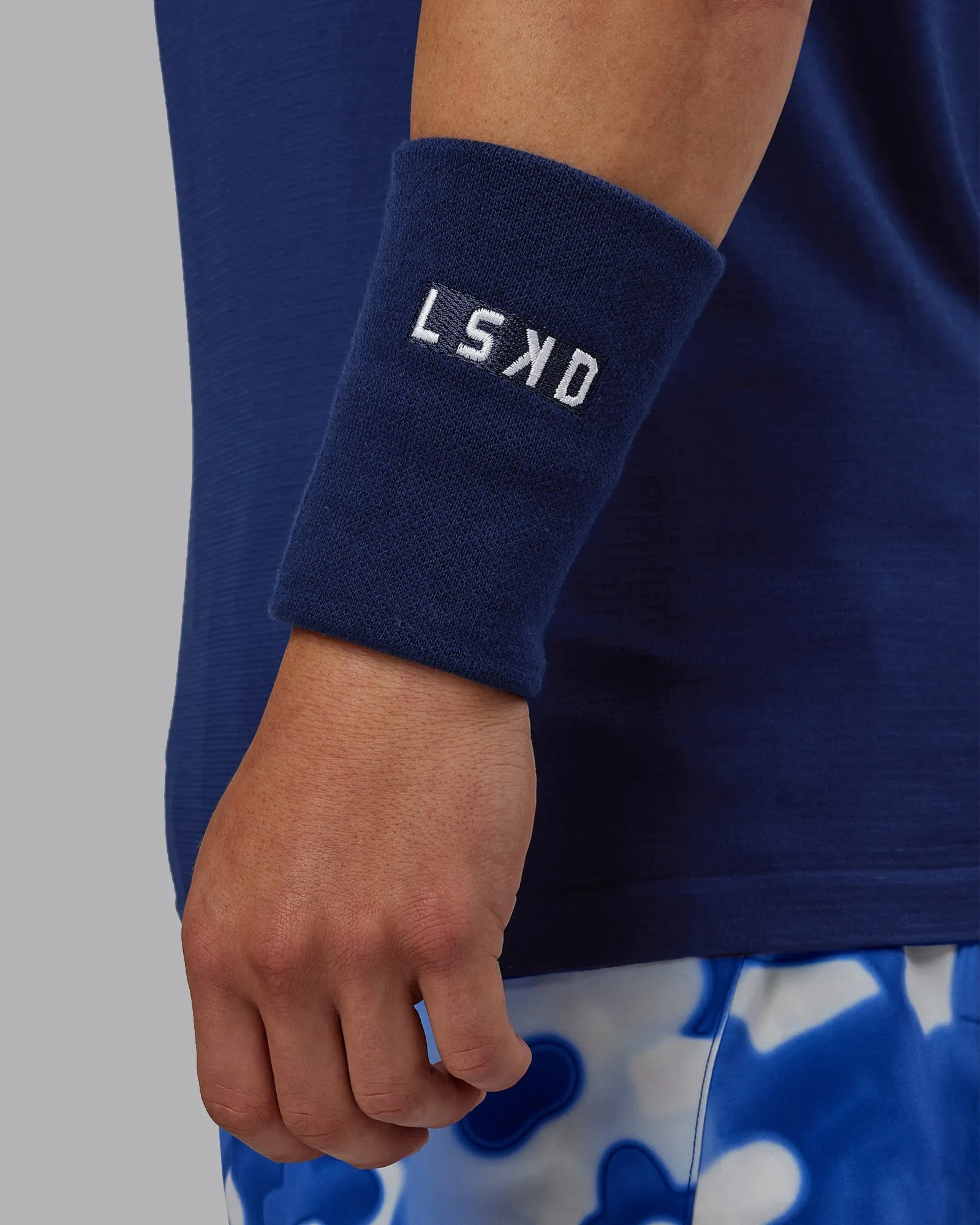 Tennis Wristband 5.5 - Midnight Blue-White