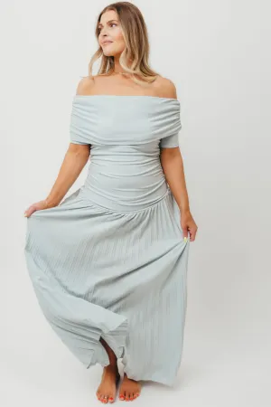 The Lennox Maxi Dress in Dusty Blue - PRE-ORDER