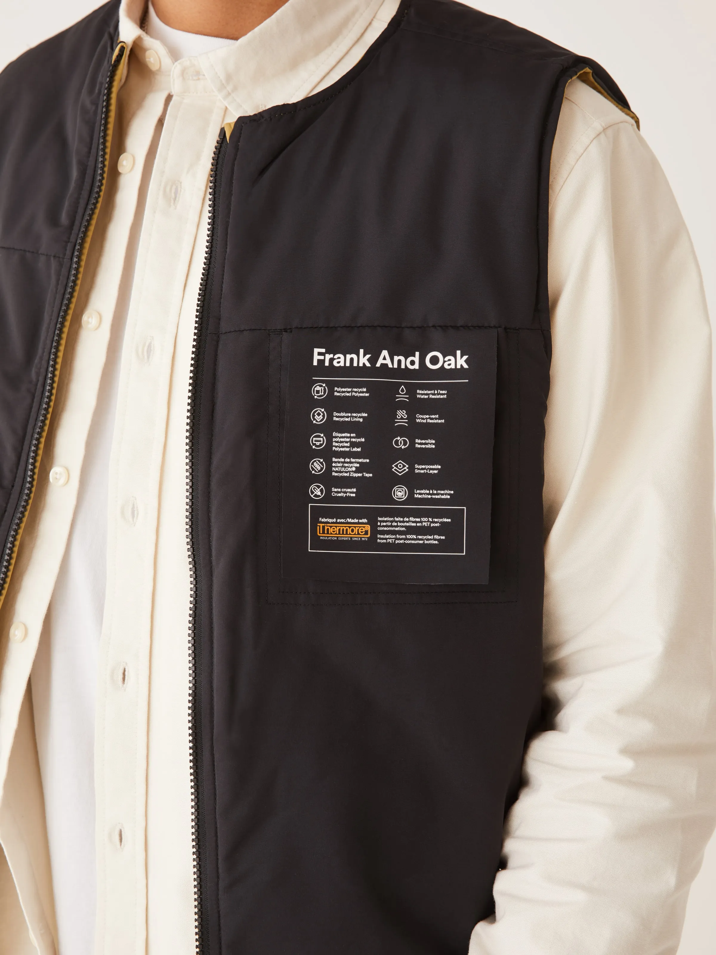 The Skyline Reversible Vest in Bronze
