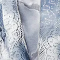 Tie Dye Semi Sheer Crochet Waterfall Top