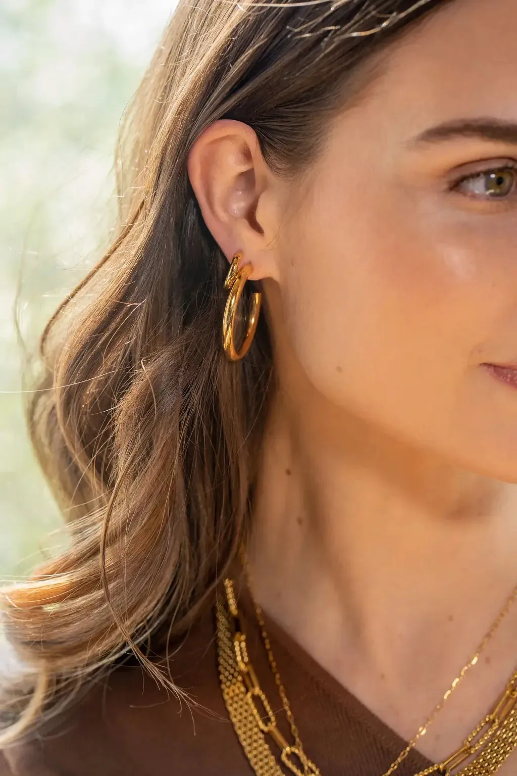 Tiny Tube Earring Hoops