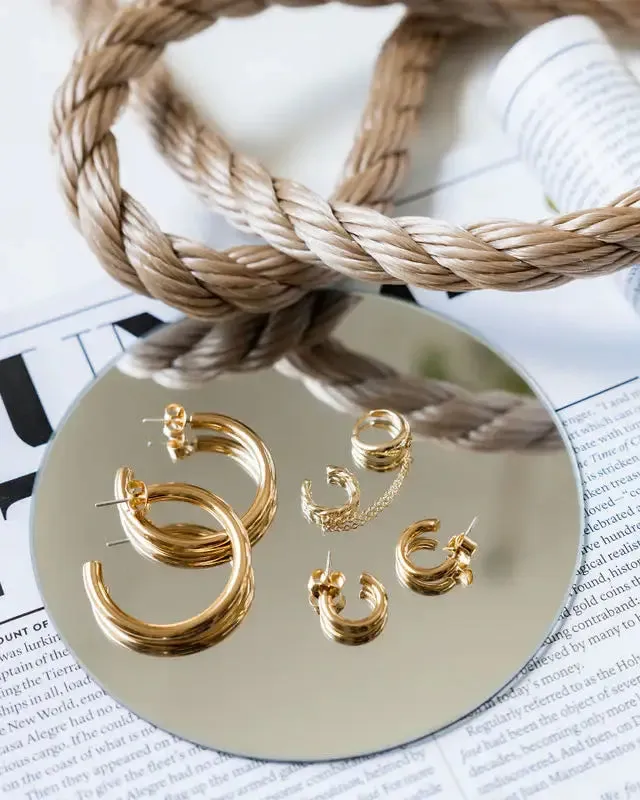 Tiny Tube Earring Hoops